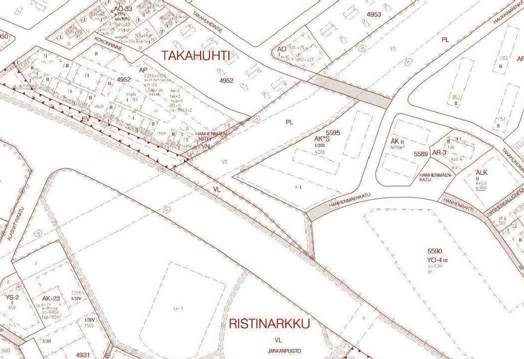 16 Ote ajantasa-asemakaavasta 4 ASEMAKAAVAN SUUNNITTELUN VAIHEET 4.1 Asemakaavan suunnittelun tarve Kaava-alue sisältyy alustavana kohteena EHYT täydennysrakentamisselvitykseen.