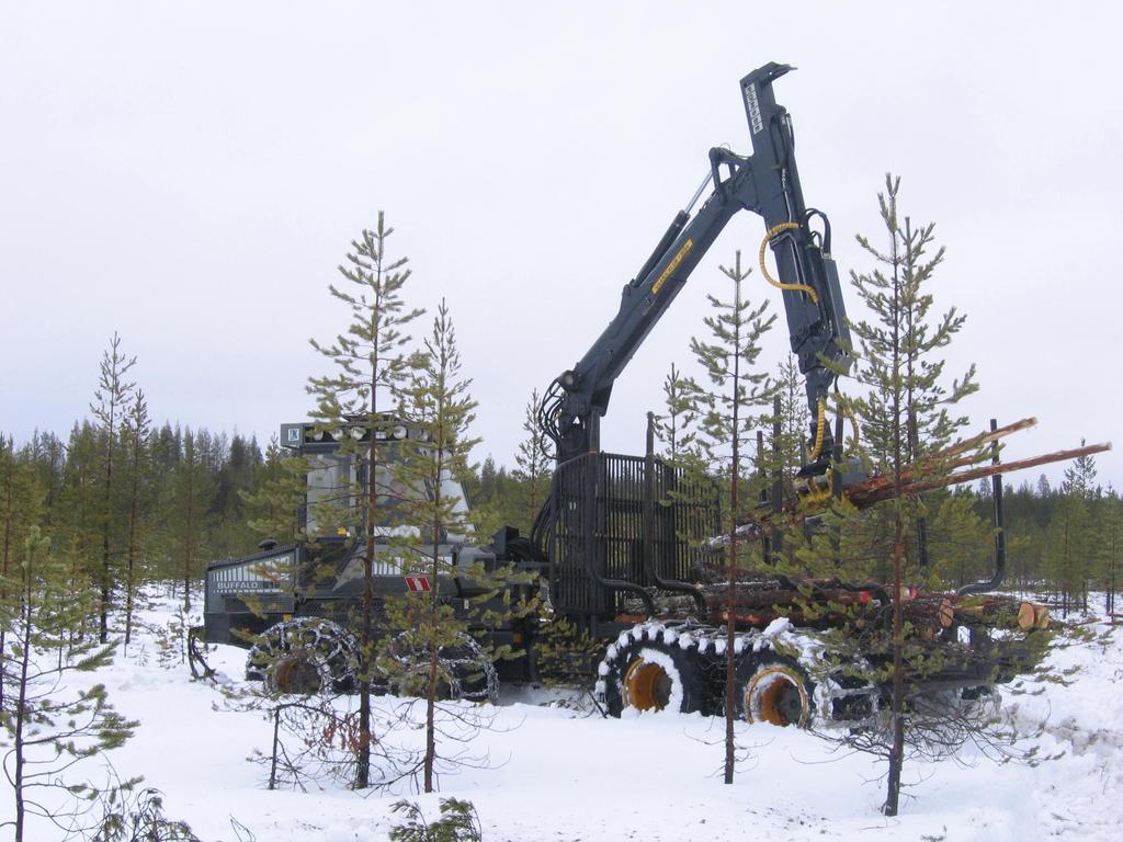 2. Puubiomassan korjuu Hyvä kompromissi, jos puuta on riittävästi Tulot vs. korjuu- ja kuljetuskustannukset (esim.