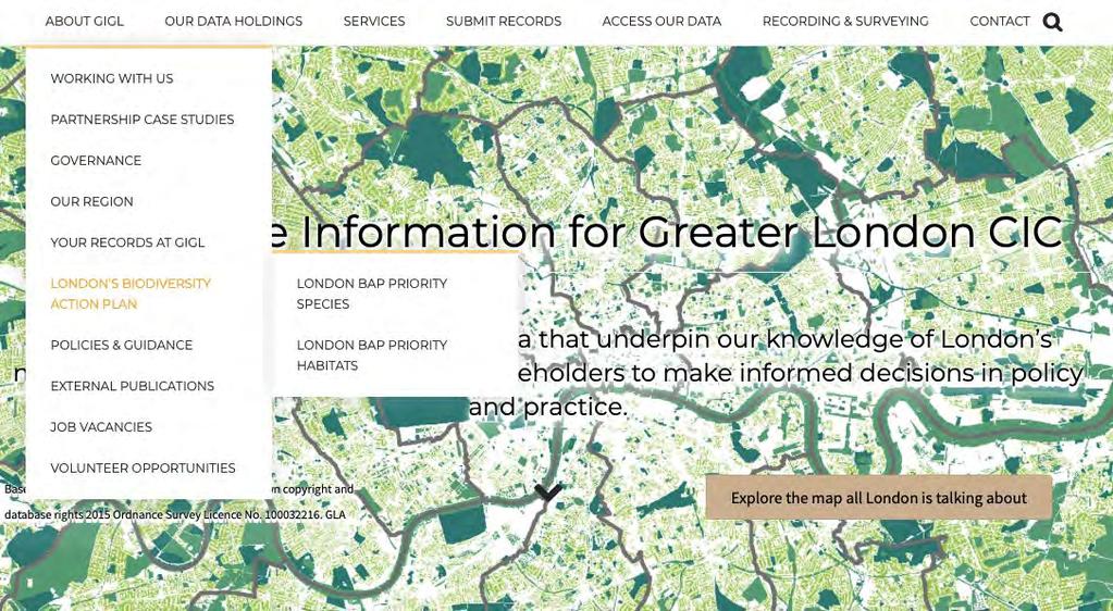 - Lontoon BDohjelman alla: lajit ja luontotyypit - Pureutuu syvemmälle kaupunkiekologiaan - 214 lajia - 11