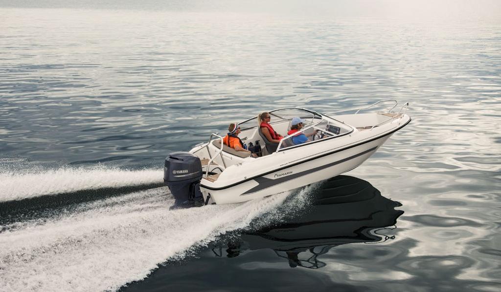 5,67 m 2,25 m 6 YAMARIN 56 BR 460 kg 0,40 m 20,50 670 kg 80 115 hv L 91 l C 39 YAMARIN 56 BR + YAMAHA F100 FETL + Garmin 922xs ja peräkuomu Kampanjahinta 29 500 (Norm.