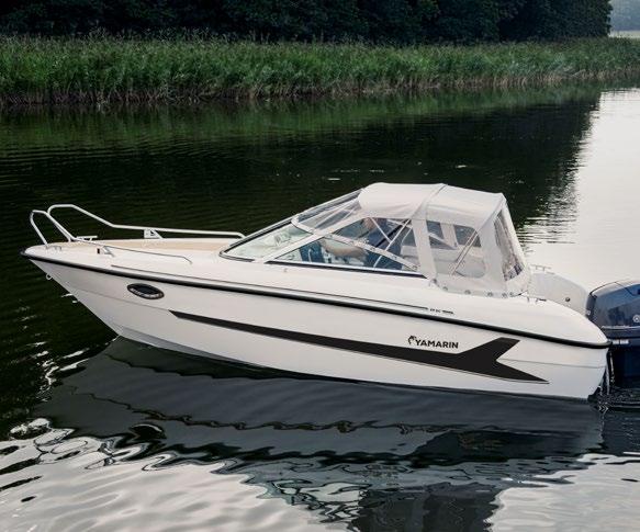 33 450 ) YAMARIN 59 DC + YAMAHA F115 BETL 34 550 Ankkuriboksi perässä ja keulassa Kajuutan patjasto Kuomukotelo Lepuuttajan