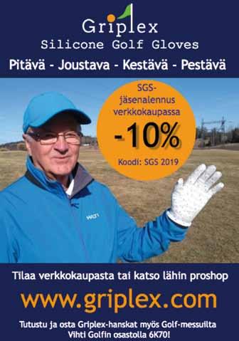 00 SGS:n kuulumisia Heikki Hallaranta, puh.joht. Suomen golfseniorit 14.20 Golfmatkojen järjestäminen Tuomas Kiiskinen, toim.joht. OnGolf 15.00 Golf ja terveys Raija Laukkanen, liik.tiet.dos.