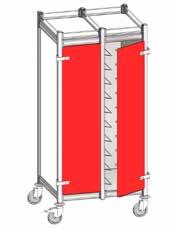 Tilauksen yhteydessä valittavat tarvikkeet Yksi ovi yhden tornin tarjotinkärryyn H 1680 mm Yksi torni Yksi tarjotin kerrosta kohden Kaksi tornia Yksi tarjotin kerrosta kohden YKSI OVI YHDEN TONIN