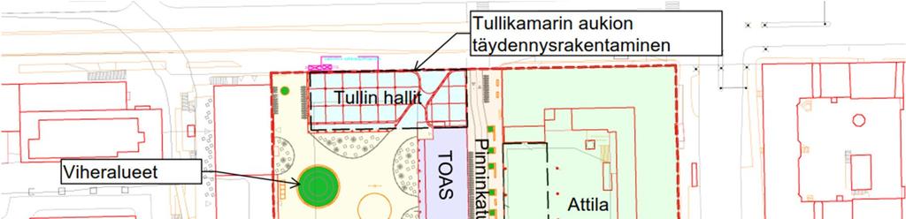 Raportti 6/0 Attilan kiinteistölle on suunniteltu uudisrakennukset, jotka muodostavat nykyisen rakennuksen kanssa umpikorttelin 6.