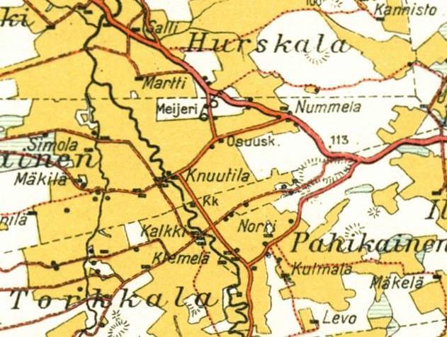 Taloudellinen kartta 1927.