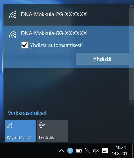 Alla on käyty läpi Windows 7, Windows Vista, Windows 8, Windows 10 ja Mac-tietokoneiden sekä Apple ipadin ja Android tablettien liittämisestä WLAN Matkamokkulaan.