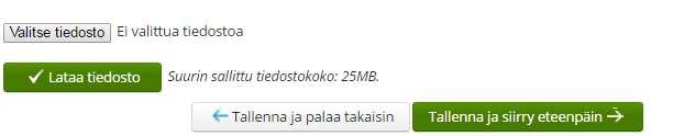 29.1.2019 37 Liitetiedosto lisätään painamalla Browse-painiketta. Tämän jälkeen valitaan haluttu tiedosto omalta koneelta.