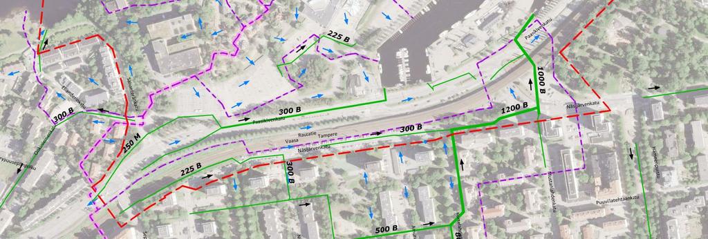 Tampereen hulevesiohjelmassa (2012) todetaan, että Pyhäjärvessä ja Näsijärvessä hulevesien vaikutukset veden määrään ovat olemattomia ja vaikutukset veden laatuun ovat paikallisia.