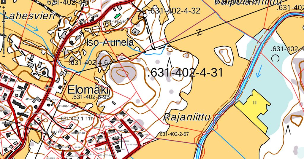 T201801 7 4 TULOKSET Selvitysalueella ei ole vesilain, metsälain eikä luonnonsuojelulain tai -asetuksen mukaisia kohteita.