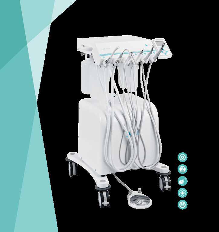 Uutta! Leikkaussaliin ja klinikoiden hammashoitoon Combi-Cart Clinic Monipuolinen cart-hoitokone Combi Cartissa yhdistyy kiinteän cart-laitteen helppous ja liikuteltavan laitteen joustavuus.