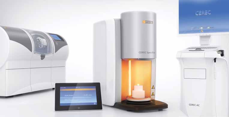 Speed Fire Markkinoiden ainoa uuni, joka yhdistää sintrauksen ja kiiltopolton CEREC Zirconia workflow SKANNAUS SUUNNITTELU JYRSINTÄ/HIONTA nopeaa kuivajyrsintä Yhdellä käynnillä nyt myös zirkonia