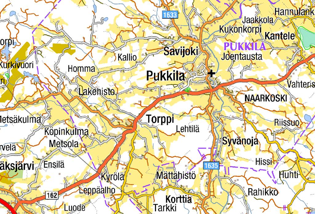 1. JOHDANTO Selvitysalue (22,5 ha) sijaitsee Pukkilan Torpin kylässä maantie 162:en molemmin puolin. Selvitysalueeseen kuuluu kallioista metsää ja pieniä soita.