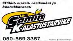 pilkkivapoja ym. pilkinnässä tarvittavaa.