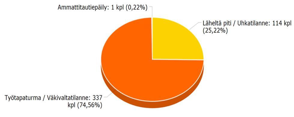 HaiPro työturvallisuus ilmoitukset vuonna 2017 9.