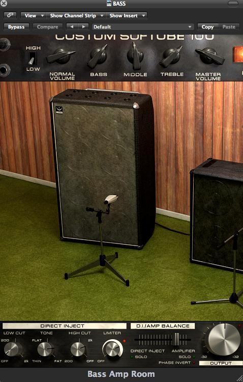 18 Kuvio 8. Softube Bass Amp Room Tämän jälkeen leikkasin muutamat kumisevat taajuudet 170 hertsistä ja 380 hertsistä pois.