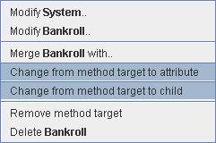 valitsemalla auenneesta ponnahdusvalikosta joko Muuta metodikohteesta lapseksi (Change from method target to child) tai Muuta metodikohteesta attribuutiksi (Change from method