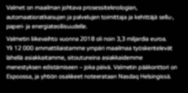 Yli 12 000 ammattilaistamme ympäri maailmaa työskentelevät lähellä asiakkaitamme, sitoutuneina asiakkaidemme menestyksen edistämiseen joka päivä.