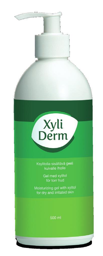 Kotimainen Xyliderm-geeli sisältää ksylitolia, joka tutkitusti rikkoo biofilmin ja estää