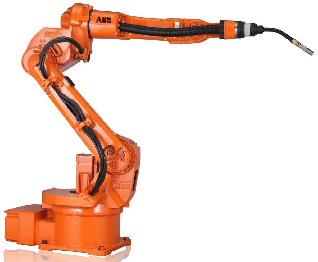 13 (28) 4.1 Hitsausrobotiikka Hitsausrobotti (kuva 5) on tavallinen teollisuuden robotti, jossa on työkaluna esim. kaarihitsauspistooli.