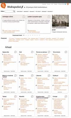 Apua tiedonhakuun ja googletteluun Makupalat.fi internetin sisältöä järjestettynä aiheittain. Sivustot on tarkistettu ja ne ovat haettavissa aiheen tai asian mukaan.