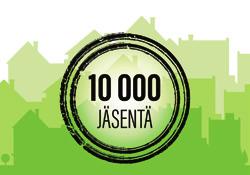 Kiinteistöliitto Uusimaan tasaluku 10 000 jäsentä meni rikki