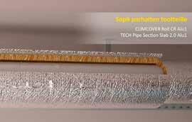 ISOVER-nitoja ja -niitit sovelutuvat taipuisan alumiinipintaisen eristelevyn tai -maton asentaminen (TECH Pipe Section Mat Alu1 ja CLIM-