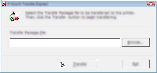Mallien siirtäminen P-touch Transfer Expressin avulla 2. Jos [PtTrExp.exe]-tiedoston sisältävässä kansiossa on useita siirtopakettitiedostoja (.
