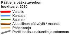 Liikennejärjestelmä Ajoneuvoliikenteen liikennejärjestelmä toteutetaan yleiskaavan mukaisesti. Karttaote, Raahen keskeisten taajama-alueiden osayleiskaavan tieverkkoselvitys 26.4.