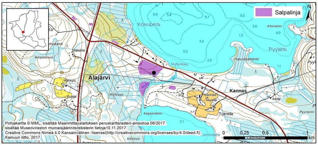 SUOMUSSALMI Alajärvi (1000019892) Kuva 27 Kohde on osa Salpalinjaan kuuluvaa puolustusketjua.