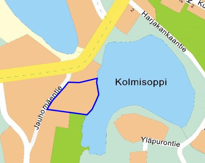 Korttelin 1305 kaava-alueen sijainti Iisveden uuden teollisuusalueen asemakaava (Karhukiven asemakaava) Kaupungin omistamalle alueelle laaditaan asemakaava