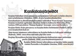 Net ollah kahtel murdehel: livvikse da vienakse. Jogahizes kartočkas on oma aihe: kyly, muinoiskarjalaini puku, Haikol a, karjalazien taloi da toizet. Kogomuksein painosmiäry on 300 palua.