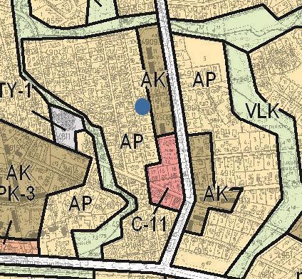 4 Ote maakuntakaavasta. Kohdealue on osoitettu sinisellä ympyrällä. 2.2.2 Tampereen kantakaupungin yleiskaava Tampereen kantakaupungin 12.