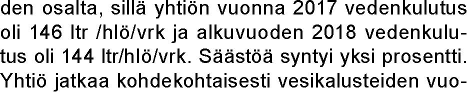 Muut tavoitteet 2018 huomioon ottaen alenee edellisvuodesta 2 prosenttia. lainan lyhennysohjelma muuttuu aikaisempaa etupainotteisemmaksi.