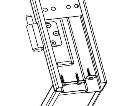 LIITE 1 Legokarmilistan kokoaminen 1) Karmilistan osat kiinnitetään toisiinsa porakärki 4,2x25 mm ruuvien avulla