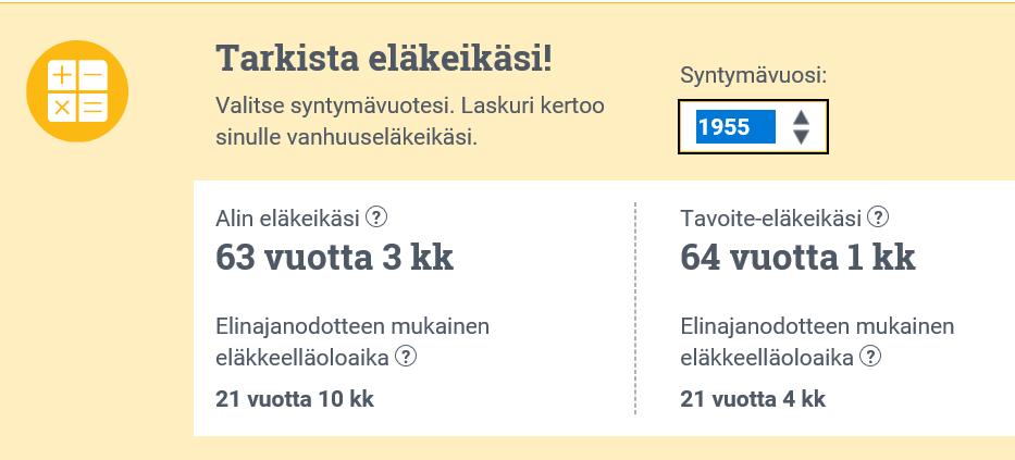 Valitse valikosta syntymävuosi.