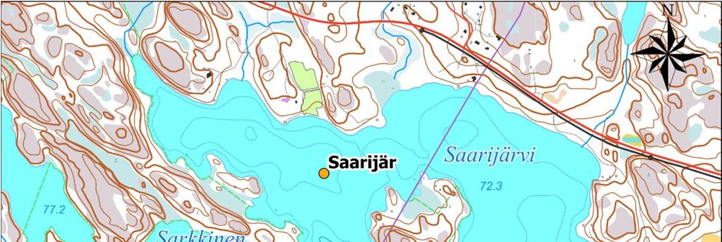 044) ja päävesistönä on Vantaanjoki, jota myöten vedet päätyvät lopuksi Helsingin Vanhankaupungin lahdelle. Saarijärven lounainen ranta-alue on suojeluohjelmassa.