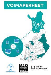 VOIMAPERHEET Tilanne 11/2018 Osallistuminen parempaa kuin useimmissa muissa ehdotetuissa hoitomuodoissa, Lapissa nyt 64 % seulotuista Tutkimuksissa hyvä vaikuttavuus ollut myös siirrettävissä