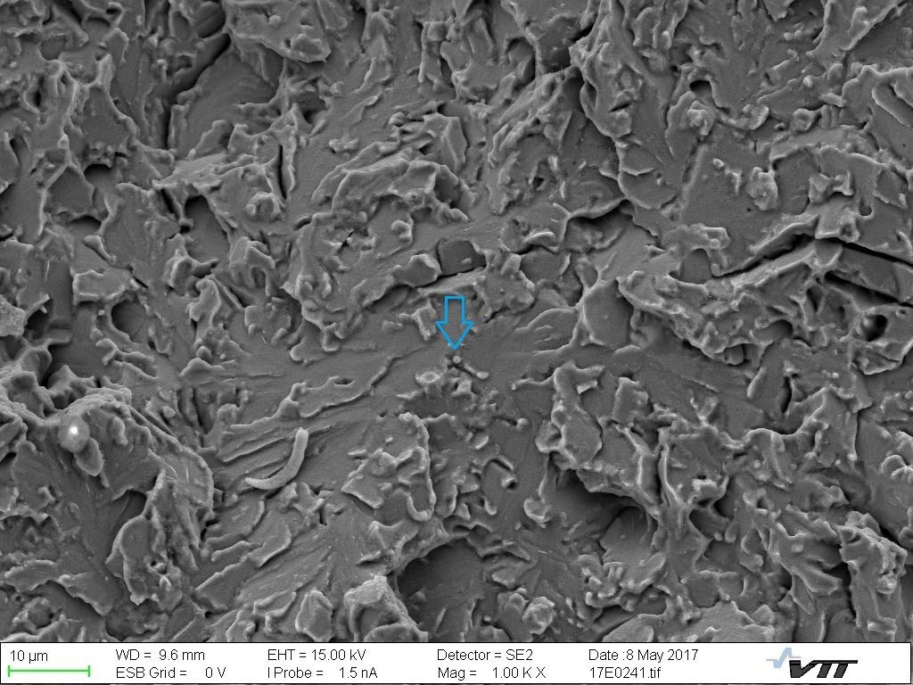 , 2017) Figure 56 SEM image of cleavage fracture surface with