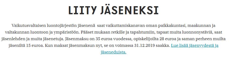 fi/raisio/ Jäsenmaksut vuonna 2019-35 euroa henkilöjäsen, 28 euroa opiskelija- ja 15 euroa perhejäsen LOMAKE JATKUU.. TÄYTÄ KAIKKI TIEDOT HUOM!