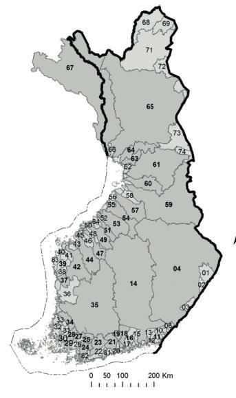 Toiminnassa oleva Suunniteltu, 1. prioriteetti Suunniteltu, 2. prioriteetti Lisäksi toiminnassa olevia asemia sivujoissa Kuva 3.