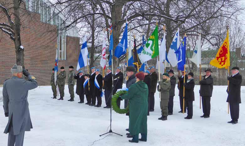 Reservipiirin puheenjohtaja Jari Salonen, Sotaveteraani Eero