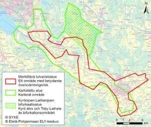 aihianjoen alaosa Runsorin ja aihian taajaman välillä on luokiteltu merkittäväksi tulvariskialueeksi.