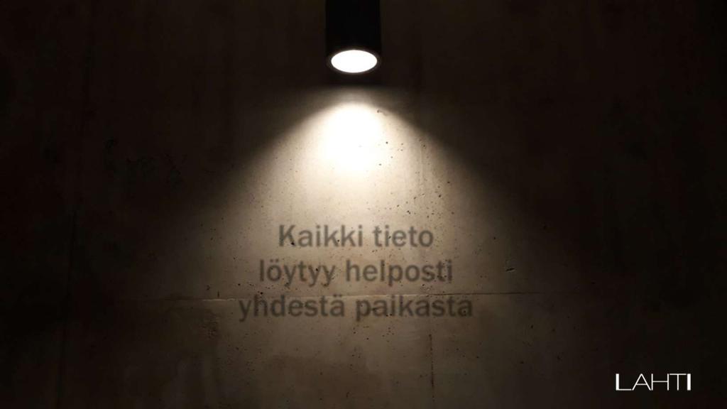 Kaikki tieto löytyy