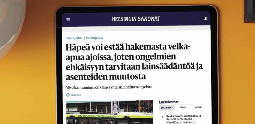 XXXX LOREM HS 6.10.2018 11 Thurén 2018 eivät opi puhumaan luontevasti rahasta, mikä heijastuu myös rahan käyttöön, kirjoittaa Julia Thurén kirjassaan Kaikki rahasta.