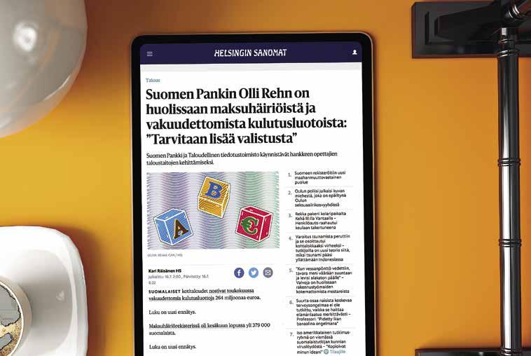 LAURI ROTKO Syytä olla huolissaan? HS 16.7.2018 SUOMESSA on enemmän talousongelmaisia kotitalouksia kuin koskaan aikaisemmin.