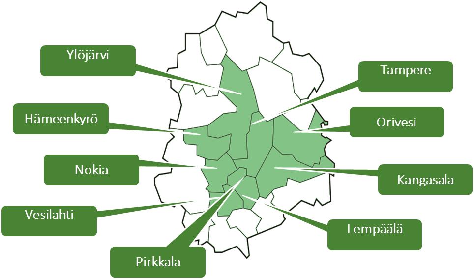 Käytännön esimerkkejä kuntayhteistyöstä Tampereen seudun tietoturva- ja tietosuoja yhteistyö seudun yhteinen tietoturvaryhmä, jossa jäsenet myös isoimmilta ICT-sopimuskumppaneilta seudun yhteinen