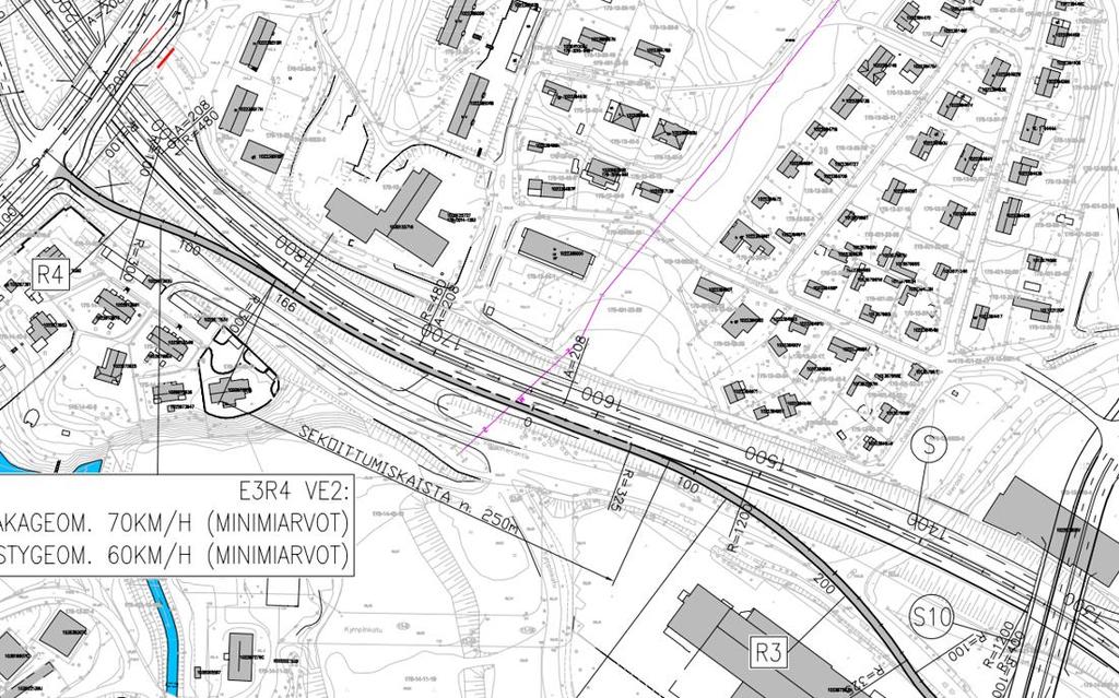 Kuva 4. Suunnitelmaratkaisu (VEB): Lohikosken ja Kankaan ETL:n välinen sekoittumisalue.