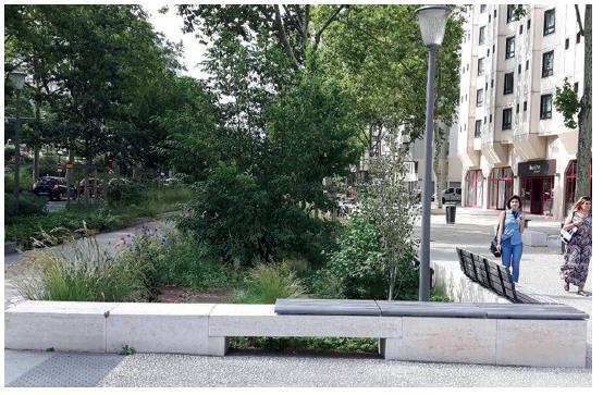 MIKÄ ON GREEN STREET? tarkoitetaan hulevesien hallintaa katualueilla vihreän infrastruktuurin keinoin.