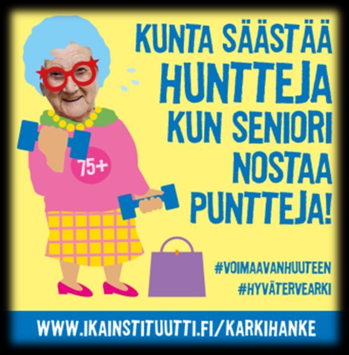 Runsaasti tuotoksia Viestintämateriaalit: kuntahaku -esite, kunnille personoitu Kunta säästää huntteja postikortti, tulosinfograafit 2 kpl, prosessikuvaukset 2kpl, kiitoskortti kunnille