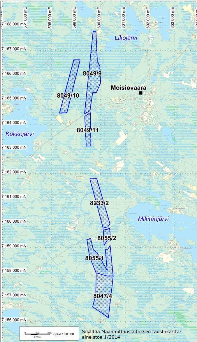 1. JOHDANTO Tämä on Kuhmo Metals Oy:n tutkimustyöselostus nikkeliin liittyvästä malminetsinnästä Hyyryläinen, Karsikkosuo, Kupusenkangas, Lehdonmaa, Likosuo, Luokkipuro ja Luokkivaara